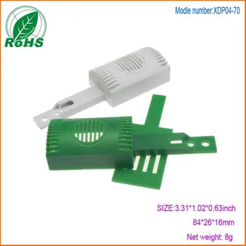 

(XDP04-70 5pcs) Plastic project case humidity sensor housing plastic box 84*26*16mm green color