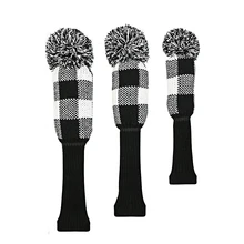 Кожух для головки клюшки для гольфа решетки Вязание шерсть fairway Wood шлем аксессуары для гольфа 3 шт./компл