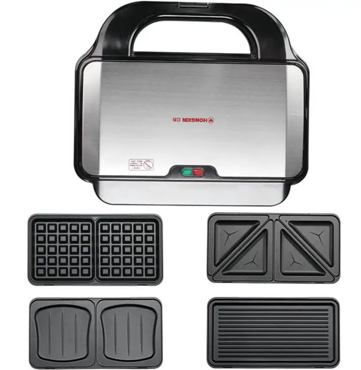 Máquina eléctrica doméstica para hacer waffles, sandwichera, máquina de sándwich ajustable con temperatura, 220 V, SW-93 de herramientas para electrodomésticos de cocina - 2