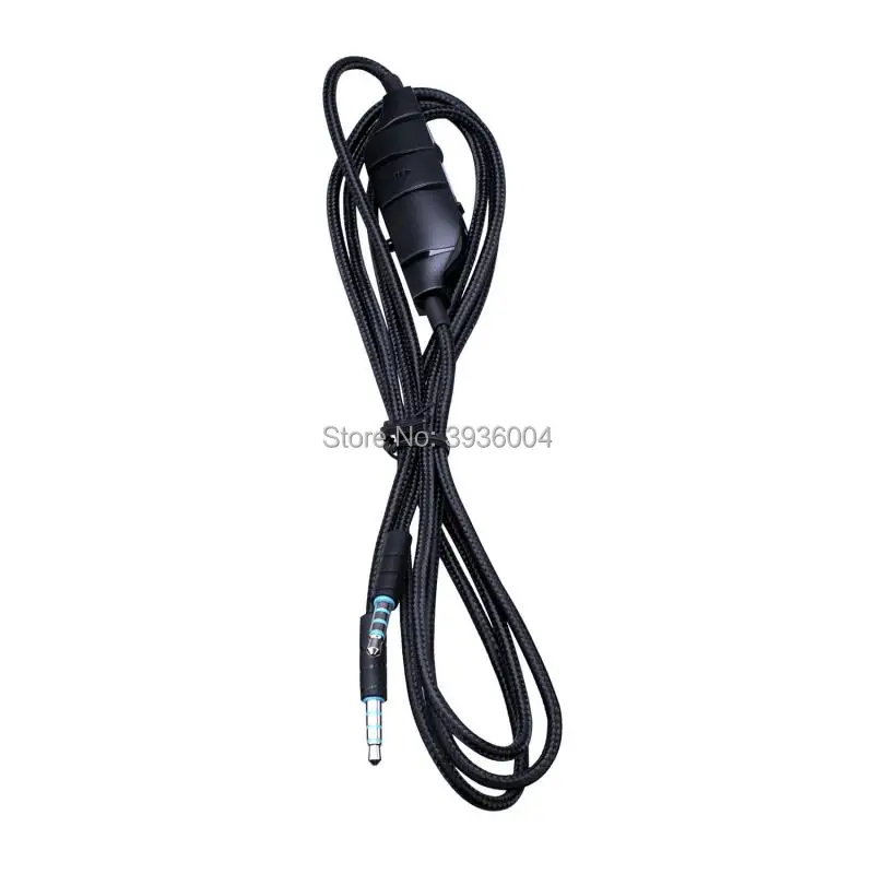 

Original Used Braided 3.5mm Cable 1.5M 4 Pin With Inline Audio Controls for Logitech G933