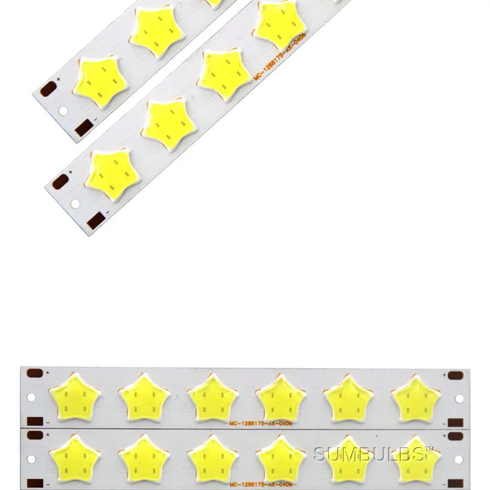 Special Shape COB LED Light Strip DC 12V 5W 6W Cold White LED Bulb with Star Grid Arrow Shape DIY Work Home Car Decor Lighting (2)