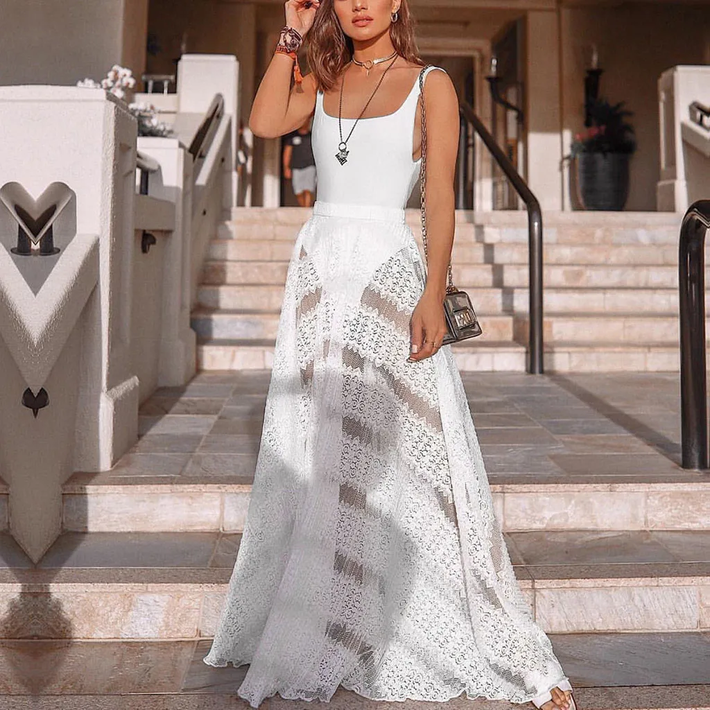 Women Dress Sexy Summer Beach Dress Sexy Club Dresses Woman Party Night Casual Elegant Maxi White Dress Sundress robe longue