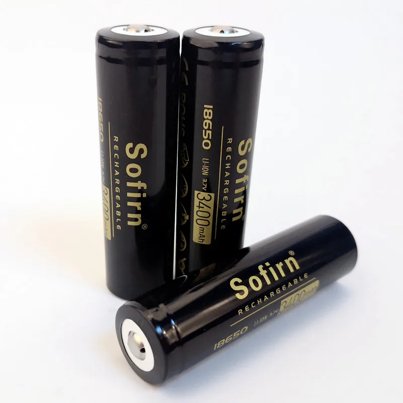 Sofirn 18650 аккумулятор 10А разряда 3,7 в 3400 мАч 18650 литий-ионный аккумулятор 18650 аккумуляторные батареи