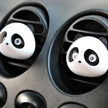 Dongzhen 1 комплект Автомобильный Стайлинг освежитель воздуха автомобильный Кондиционер Вентиляционный парфюм Милый Панда глаза прыгнет 4 цвета духи