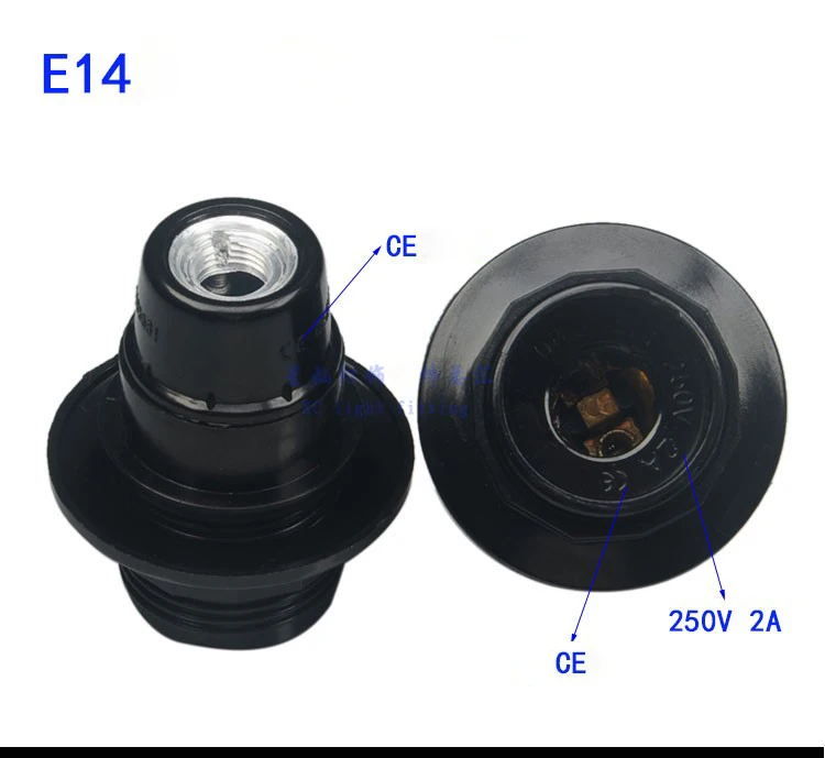 2 шт. E27 E14 полный зубов светодио дный основание светильника розетку E27 лампа гнездо для пол канделябр Бра украшения DIY аксессуары