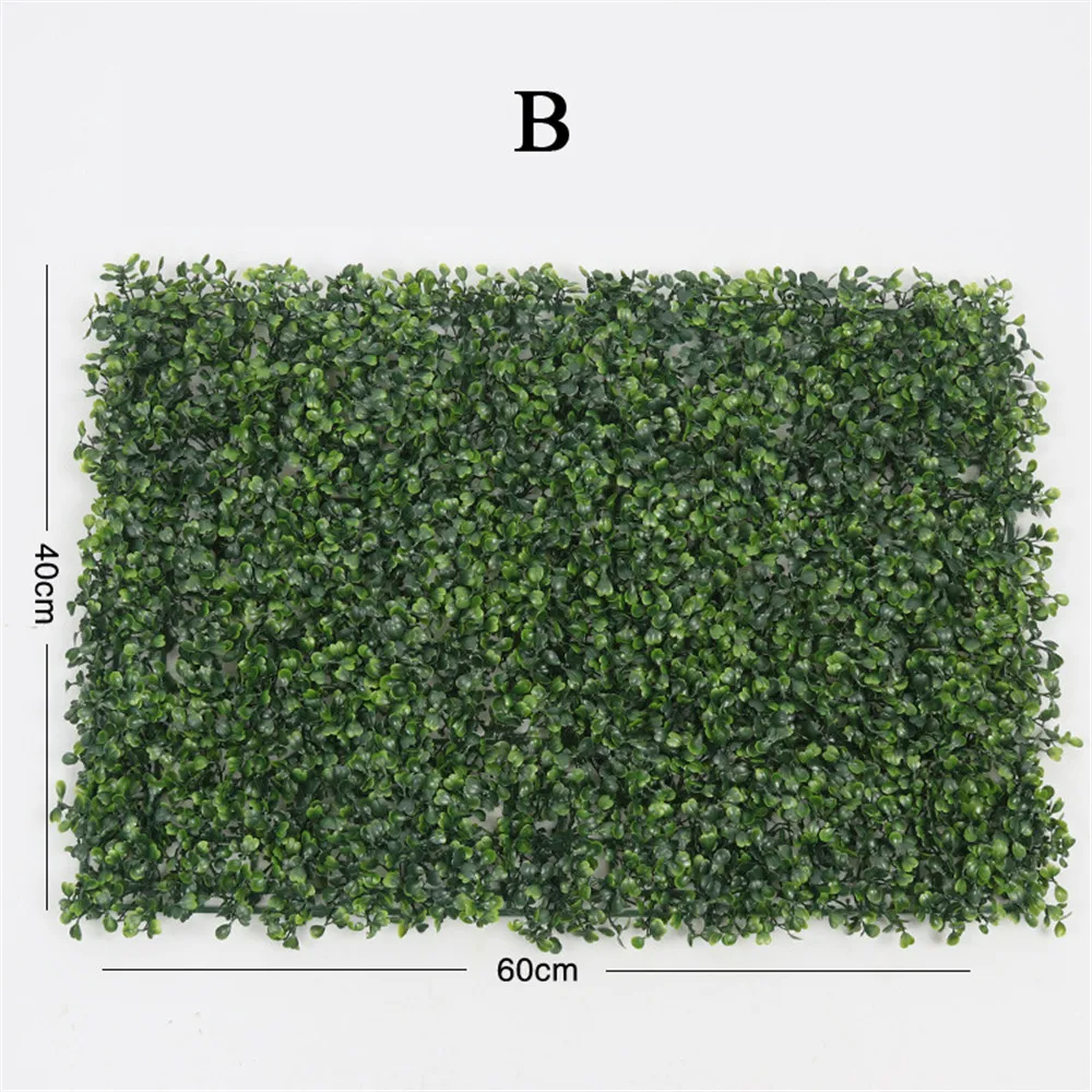 Искусственная трава газон коврик газон моделирование растений Ландшафтный Декор стены забор зеленый пластиковый газон Дверь Магазин изображение фон трава - Цвет: B