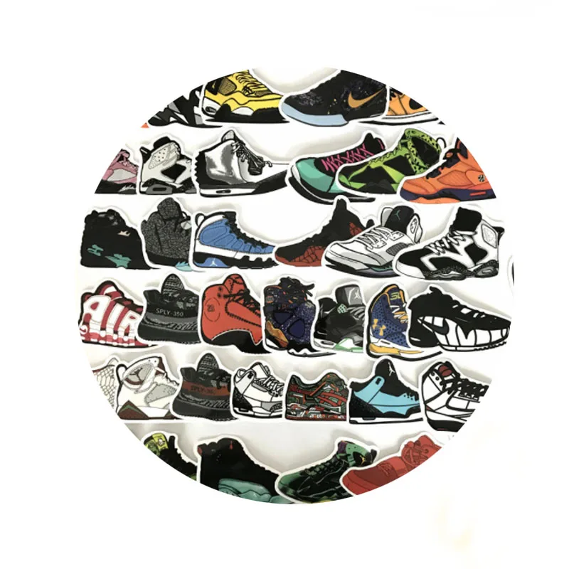 

50Pcs The Random Classic Fashion Cartoon Sticker Waterproof For Laptop Moto Skateboard Luggage Guitar Furnitur Decal Toy Sticker