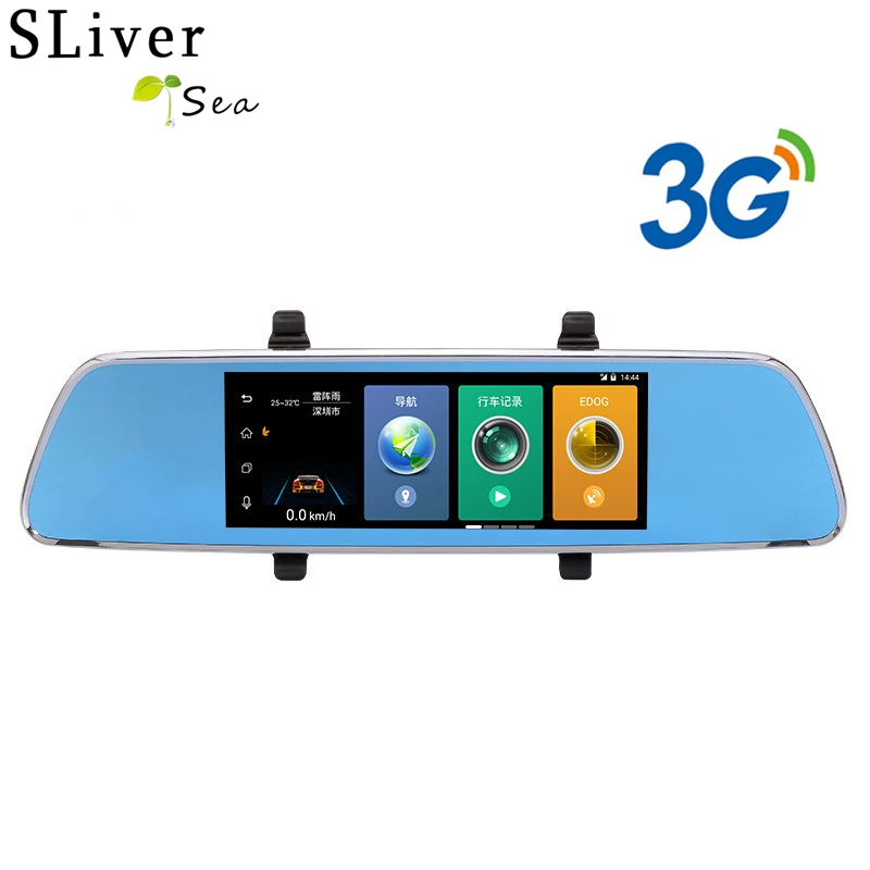 

SLIVERYSEA 7"Full Touch IPS 3G Android5.0 GPS 7.0in Rearview Mirror Camera Night Vision Car Video Recorder Car Dvr Cameras