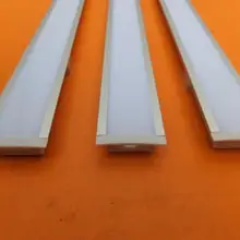 2 м/шт. 36 м/лот алюминиевый профиль с крышкой и заглушками для светодиодных лент