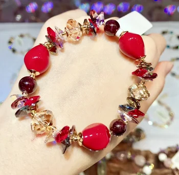 

Original Design DIY Crystal Beads Bracelet Handmade Wedding Party Jewelry For Women Birthday Gifts For Girls