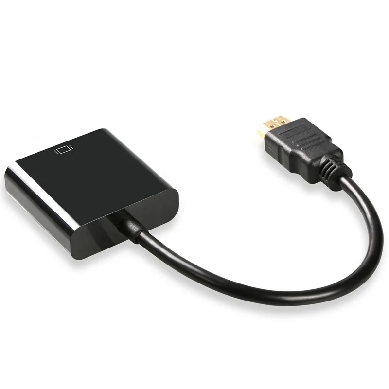 Адаптер hdmi-vga штекерным конвертер с разъемом адаптер 1080 P цифро аналоговый аудио-видео для PS4 портативных ПК для планшета телевизора