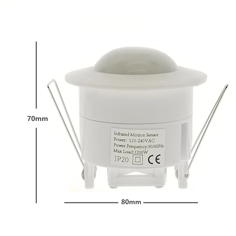  High quality 360 degree ceiling 110V/AC 220V/AC inlay sensor switch PIR infrared motion sensor ligh - 32963727949