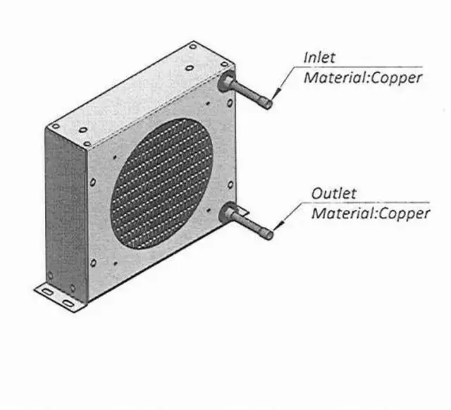 

Serpentine Type heat exchanger with cover shell of micro conderser for mini cooling liquid water cooling chiller wine cooling