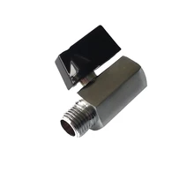 Набор из 2 1/" bsp Female x Male мини латунный шаровой кран хромированный BV1-1/8