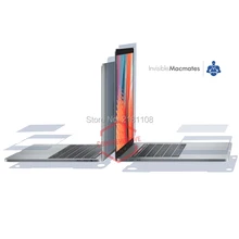 4 in 1 Full Body Protection Invisible SHIELD Vinyl Decal Skin Sticker Case for Macbook Pro 13 15 inch with/out Touch Bar