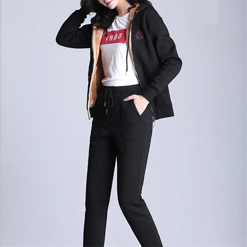  plus size tracksuit women clothes women outfits matching piece set winter clothing pants S -6XL