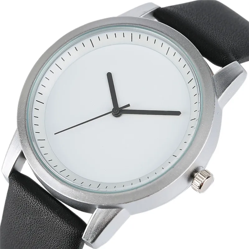 

Simple Quartz Watch Women and Women Fashion Unisex Wristwatches Sport Casual Aviator Leather Band Male Clock Relogio Masculino