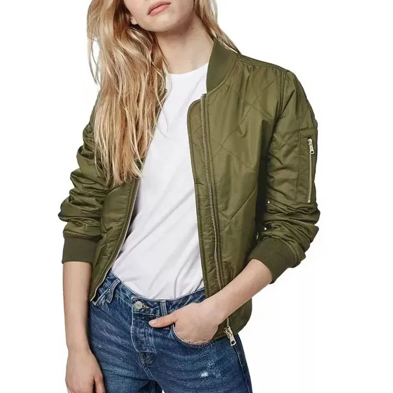 2016 Winter parkas Army Green bomber jacket Women coat cool basic down ...