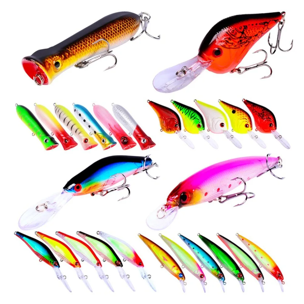30 colors fake bait Mino combination suit about 405 grams fishing bait