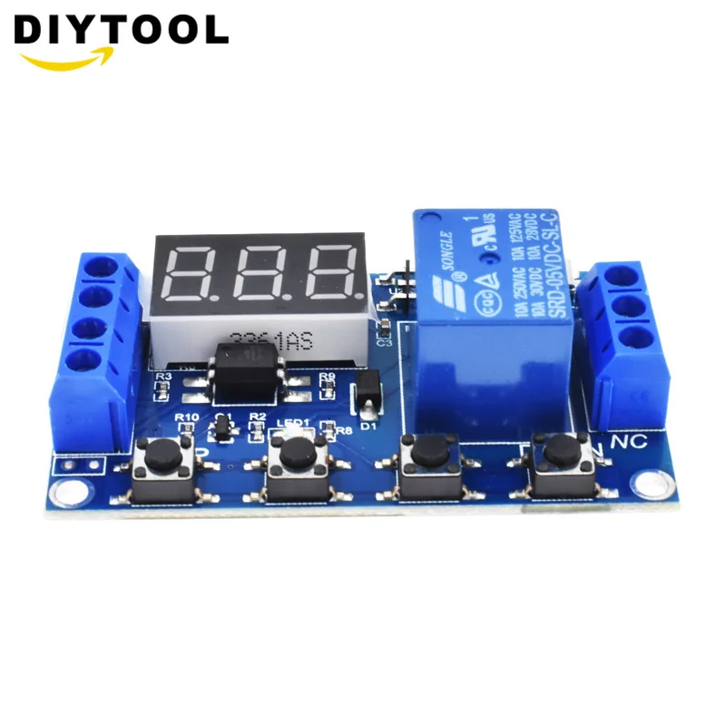Dc 5v 12v 24v Led Digital Time Delay Relay Micro Usb Automation Cycle