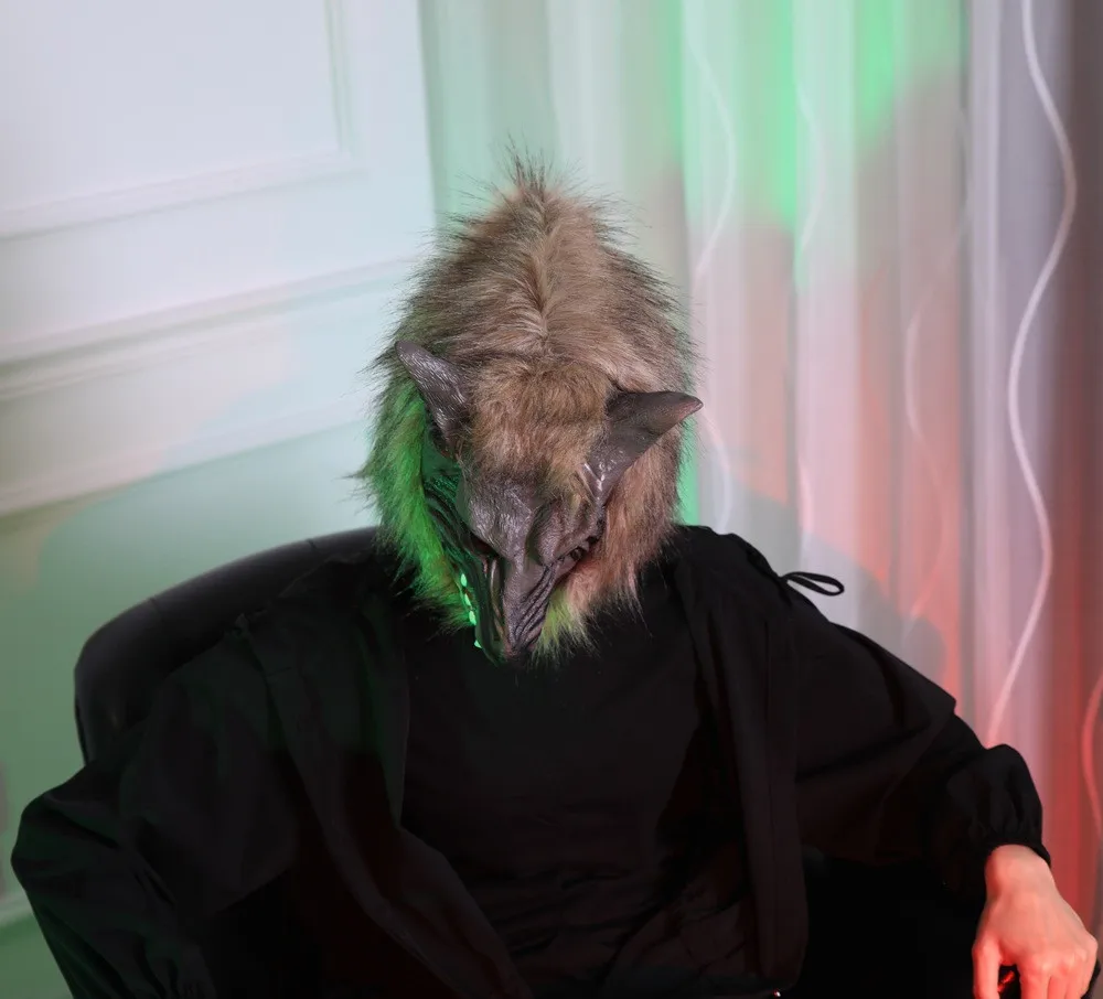 Безопасный деликатный сделанный маска голова Волка для Хэллоуина и косплей вечерние костюмы смешной подарок Z0304
