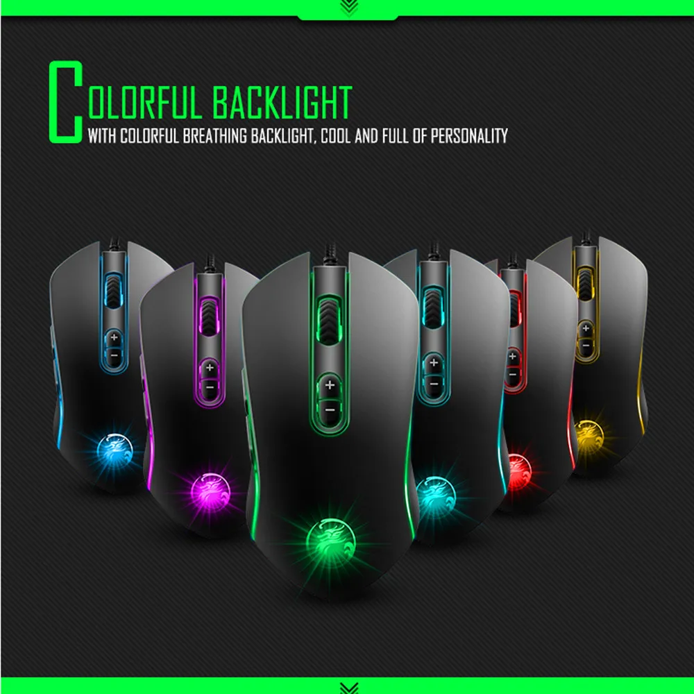 Cool Gaming Mouse 3200DPI LED Optical 7D USB Wired Gaming Game Mouse