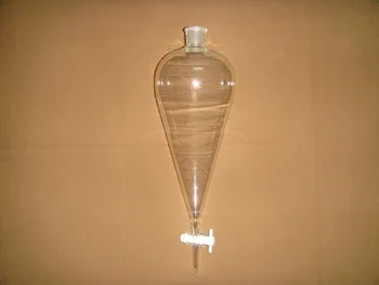 

2000ml,24/29,Glass Pyriform Separatory Funnel,PTFE Stopcock,Lab funnel,Pear Shape
