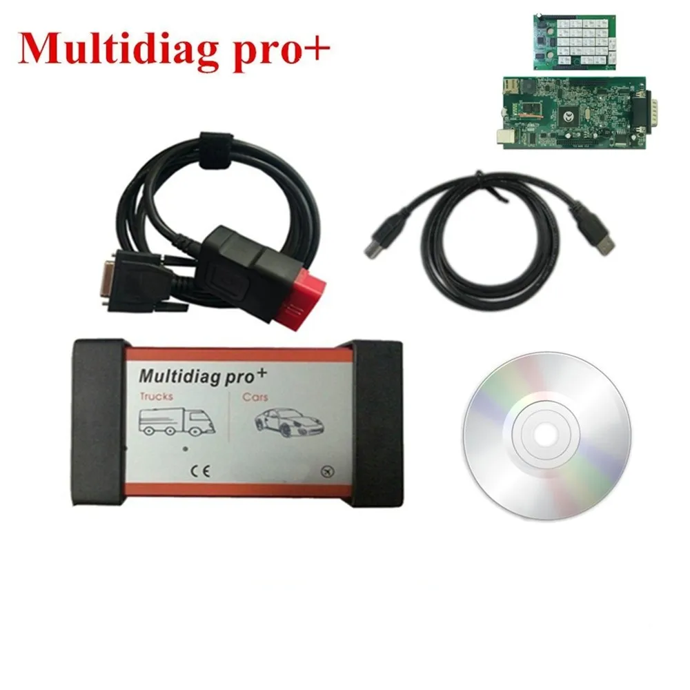 2018 Новый Multidiag Pro с реле зеленый сканер PCB 2015.R3 программное обеспечение Bluetooth OBD2