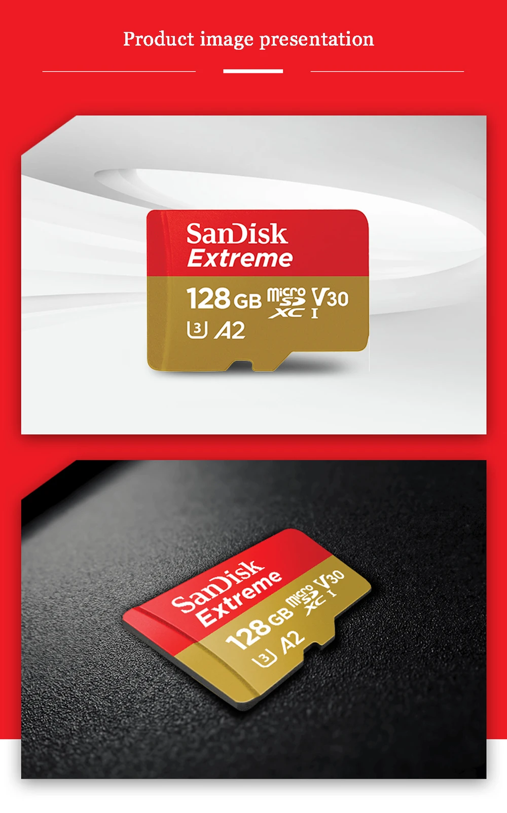 Sandisk Extreme Micro SD карта 160MB U3 V30 A2 64 Гб 128 ГБ 256 Гб 400 Гб microsd оригинальная TF карта 32 Гб A1 флеш-карта памяти