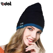 EDAL Wireless Bluetooth Winter Warm Beanie Hat Smart Cap Hands Free Earphone Headset Speaker Mic Hats