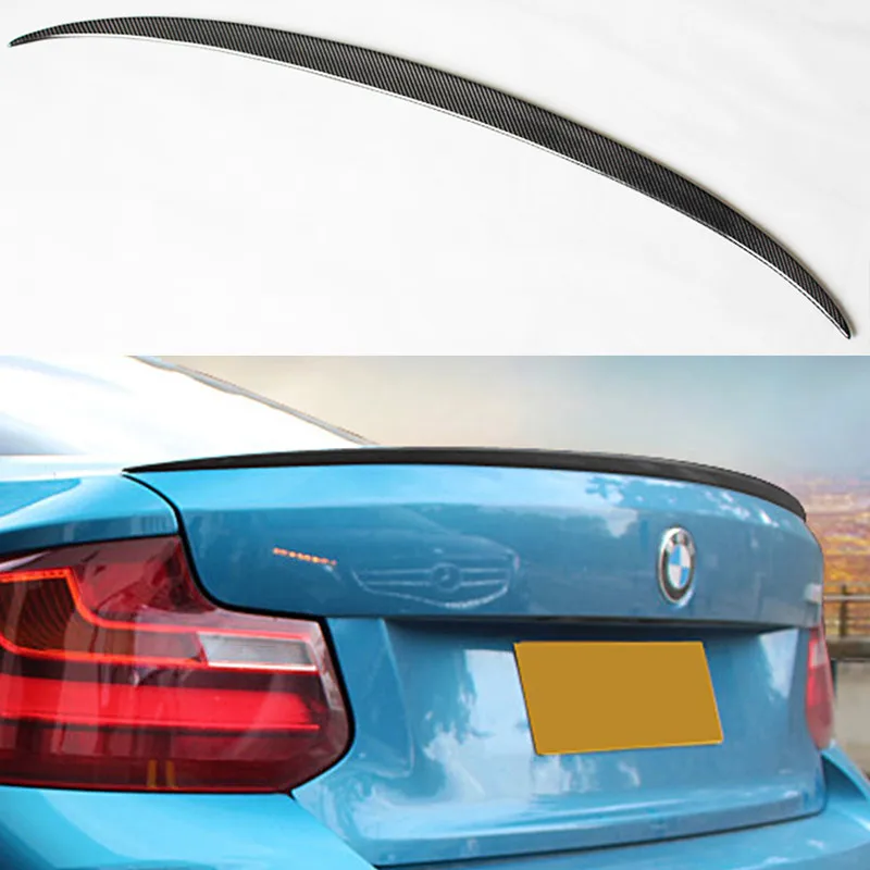 F22 M Стиль углеродного волокна авто задний спойлер багажника крыло для BMW F22