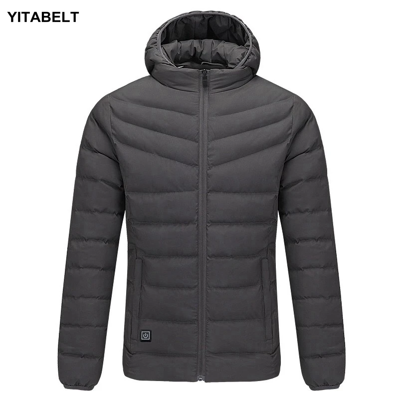 

Smart Temperature Jacket USB Charging Heating Short Down Cotton Men Women Heating Coat