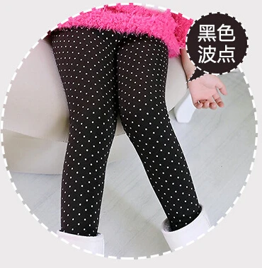 Wongfon Filles Hiver Pantalons /épais Renne Pattern Leggings doubl/és en Polaire imprim/ée