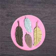 3D DIY лист пресс силикон для молдов формы Украшение Тортов мастикой формы для торта листья шоколада форма для конфет глиняная форма
