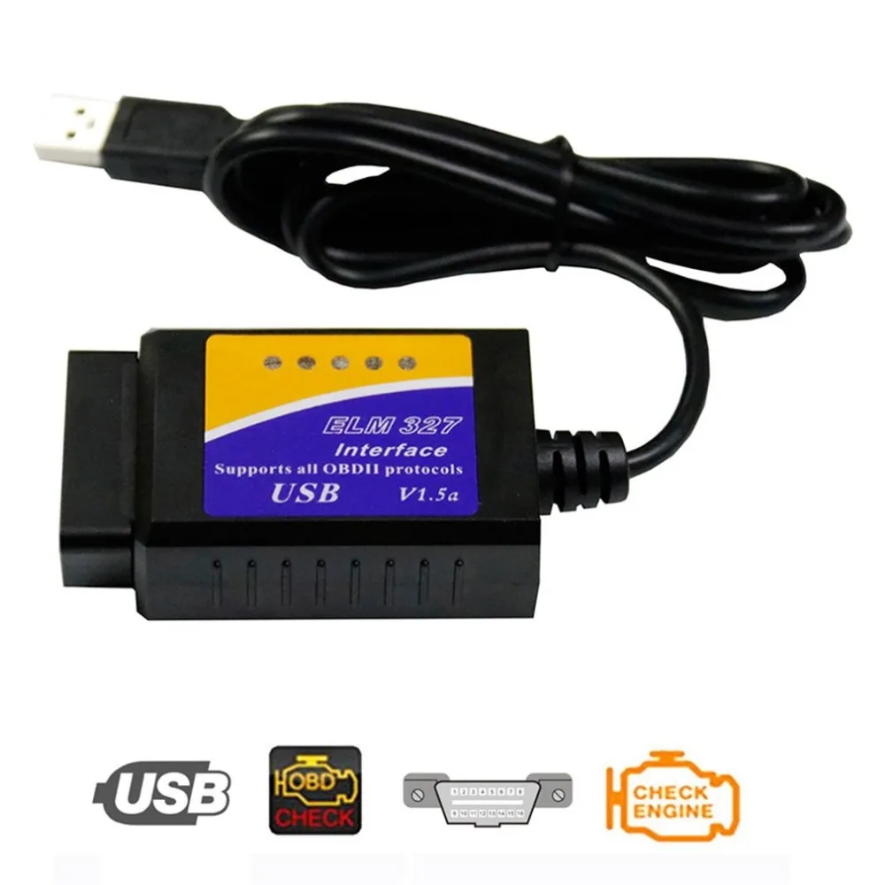 #*Cheap V04HU 1 Vehicle Car Auto Fault Diagnostic Scanner Code Readers USB Interface OBDII Scan Tool Software Version V1.5 For Windows