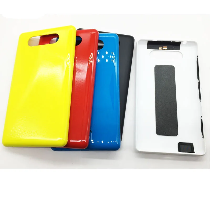 

New For Microsoft Nokia lumia 820 Housing Battery Door Back Cover Case With Power Volume Side Buttons keys Replacement Parts