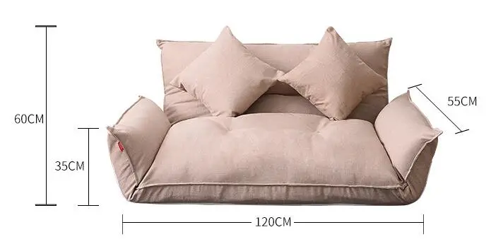 Floor Furniture Reclining Japanese Futon Sofa Bed Modern Folding Adjustable Sleeper Chaise Lounge Recliner For Living Room Sofa
