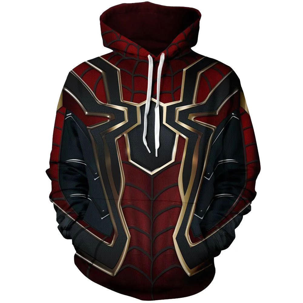 Паутина Человека паука Веном Человек паук толстовки Косплей Костюм Осень
