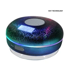 Беспроводной Bluetooth душевой динамик, Водонепроницаемый IPX7 с ЖК-дисплеем, fm-радио, NFC, 2600 мАч, трещины светильник, сабвуфер, совместим со всеми ячейками