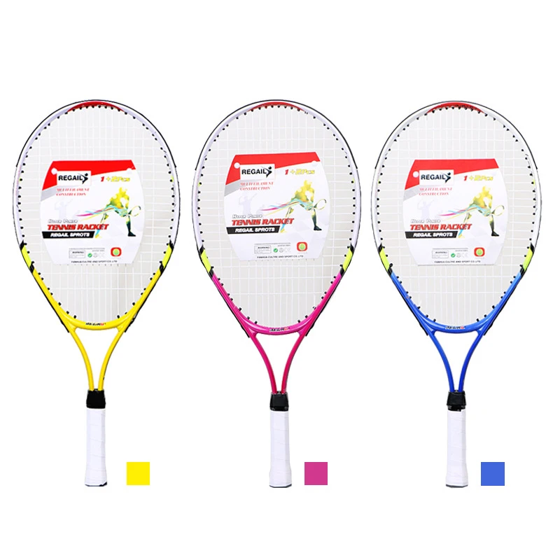 Hot Kids Junior Children Sports Tennis Racket Aluminum Alloy PU Handle Tennis Racket MCK99