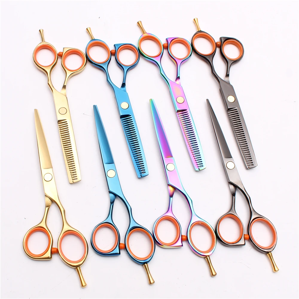 1014c 5.5" 16cm Customize Logo Styling Tool Barber Scissors Cutting