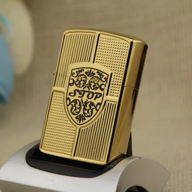 

Chief Golden badge Gas Cigarette Cigarettes Kerosene Flint Petrol Vintage Gasoline Lighters Oil Petrol Refillable