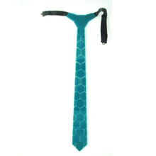 Геометрические Ручной работы шестиугольной формы сверкающие зеленые шейные Галстуки