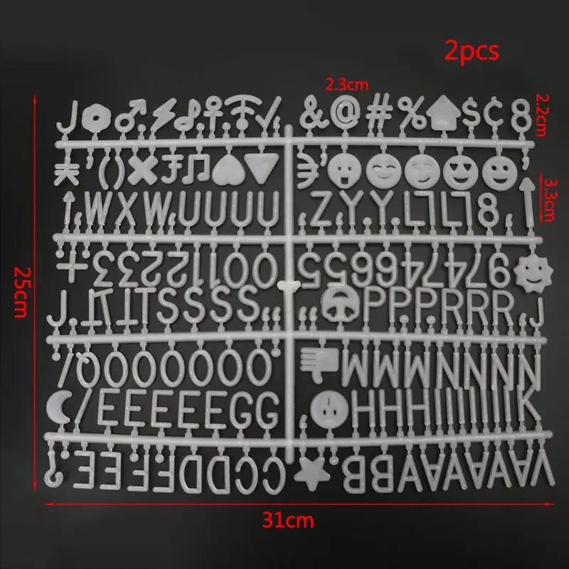 2 Pcs Characters For Felt Letter Board 340 Piece Multicolor Numbers For Changeable Letter Board