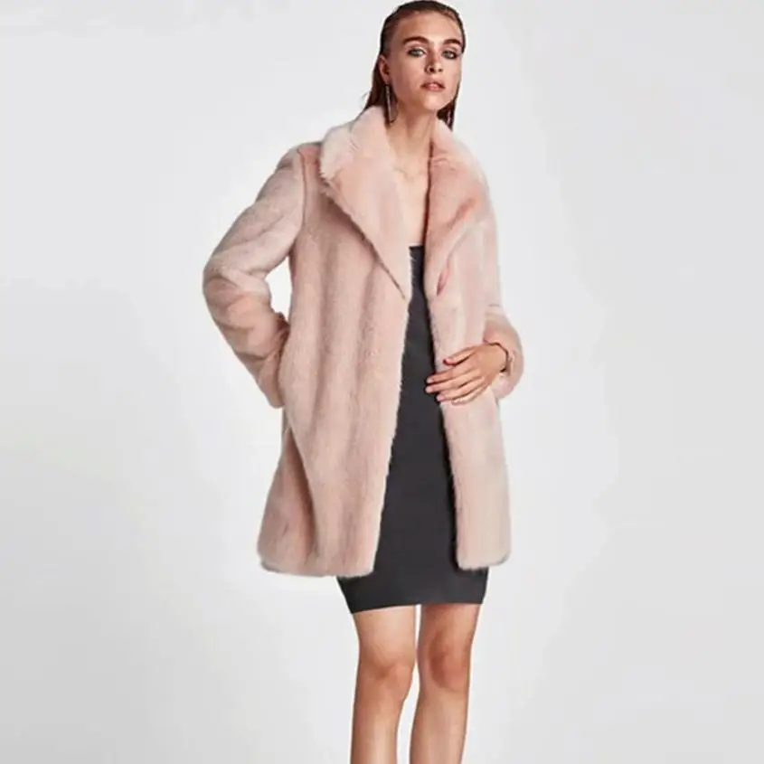 2017 Survêtement Manteau Nov1 En D'hiver Fourrure Femmes Veste Chaud Fausse Nouvelles Dames fvrfHwq