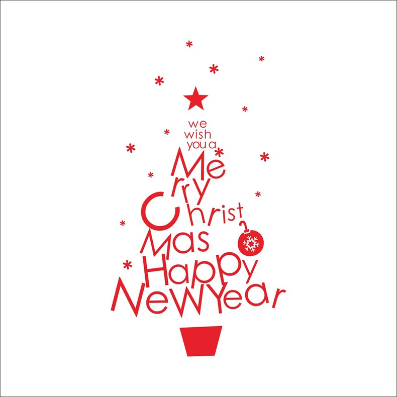 Nueva DIY feliz Navidad Adhesivos de pared Decoración Papá Noel vinilo removible decalques Navidad pegatinas de pared Venta caliente