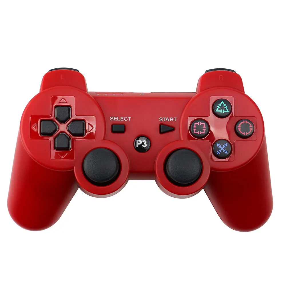 Беспроводной Bluetooth геймпад для PS3 контроллер Playstation 3 dualshock игровой джойстик play station 3 консоль - Цвет: Красный