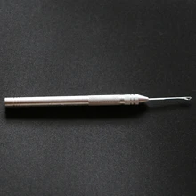 Алюминий для перьев, пучков нарощенных волос набор Тяговый Съемник игла Threader DIY инструмент