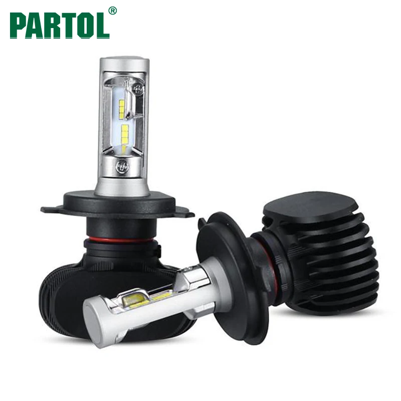 Partol 50W 8000LM H4 H13 H7 H11 9005 9006 LED Car Headlight Bulbs CREE Chips CSP