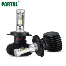 Partol 50W 8000LM H4 H13 H7 H11 9005 9006 LED Car Headlight Bulbs CREE Chips CSP LED Headlights All in one Head Lamp Front Light